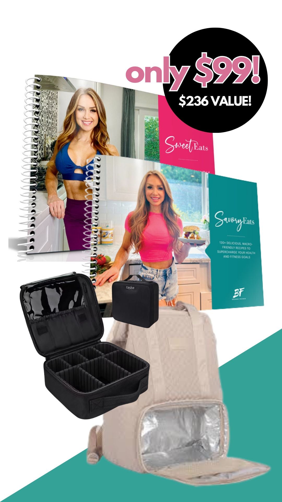 The Ultimate Meal Prep Bundle + Organizing case for $99 USD