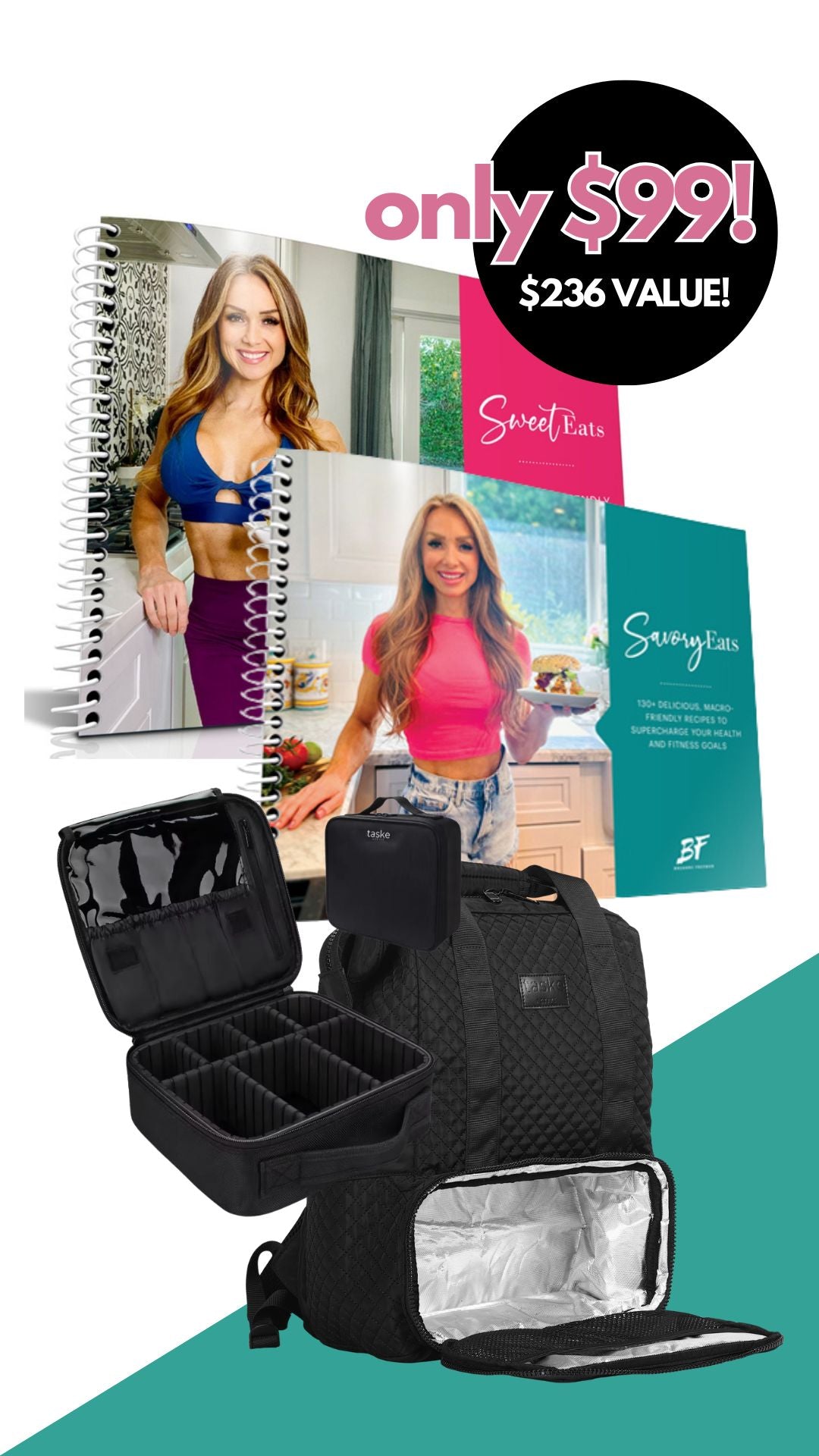 The Ultimate Meal Prep Bundle + Organizing case for $99 USD