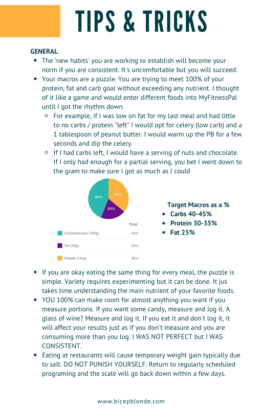 Transformation Workout Program & Macro e-Workbook